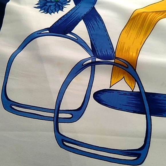 Gucci Royal Ascot Hat Racing Stirrups Themed Silk - Picture 8 of 11